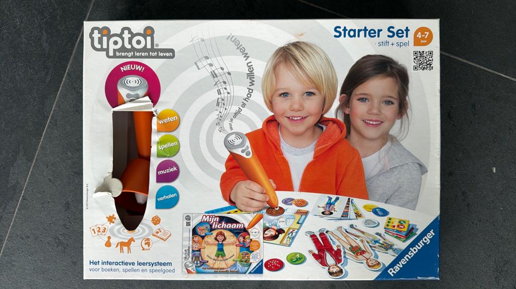 Tiptoi starterset met pen incl. uitbreidingen, Ophalen, Zo goed als nieuw, Ontdekken, Met geluid