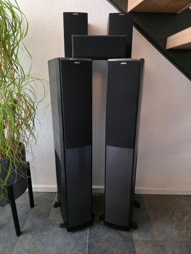 Jamo S606 + Jamo S622 + Mivoc HTR280, Audio, Tv en Foto, Gebruikt, Speakerset, Jamo, Ophalen