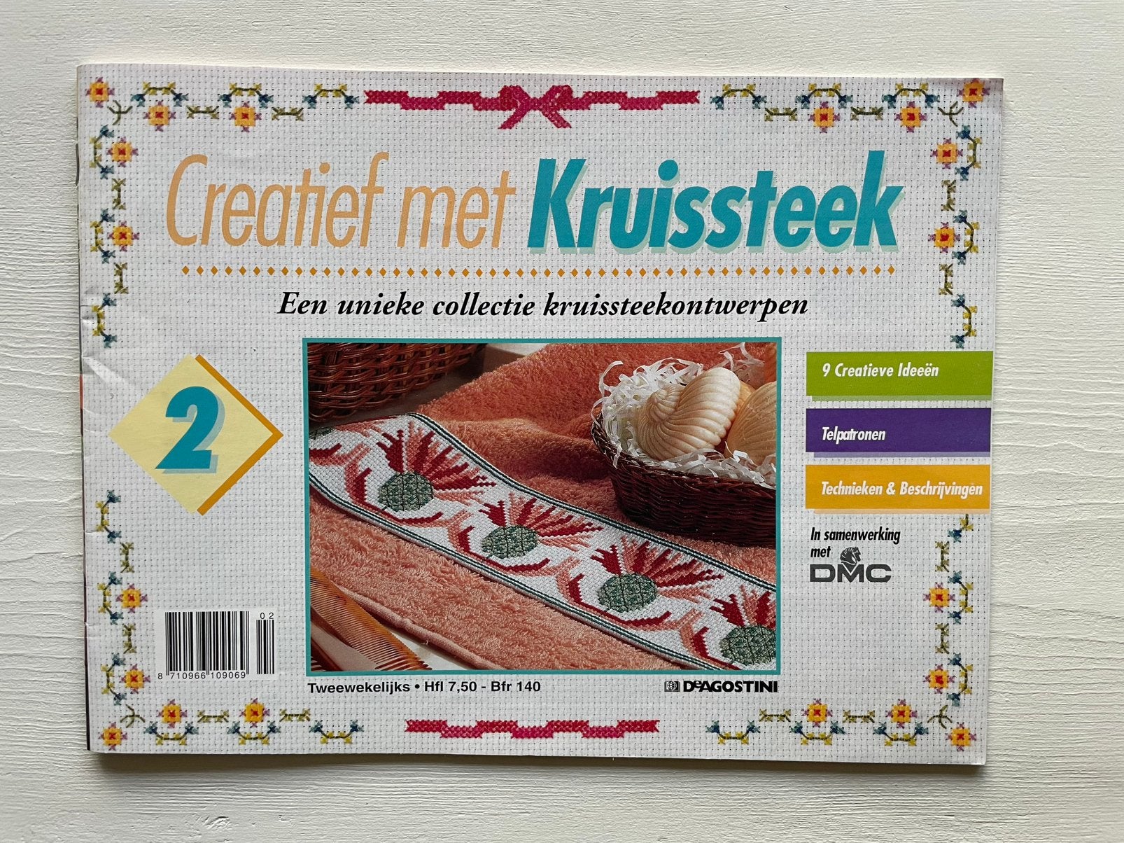 Creatief met Kruissteek nr 2 / Borduren / Borduurboekje, Ophalen of Verzenden, Zo goed als nieuw, Patroon