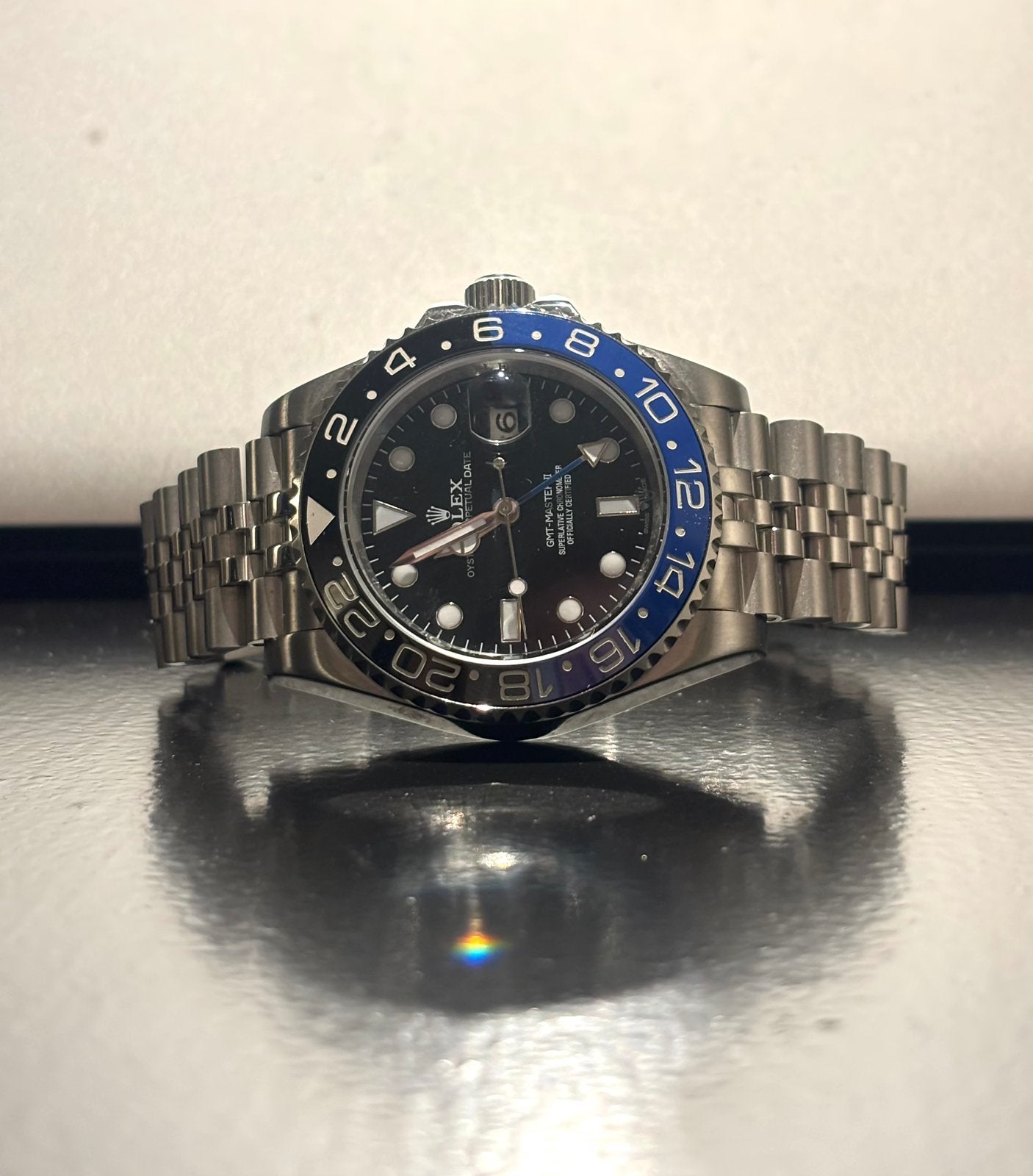 Rolex GMT master II Batgirl, Staal, Polshorloge, Nieuw, Ophalen of Verzenden