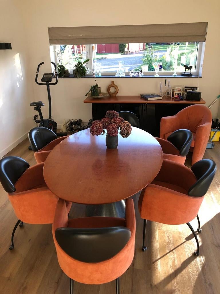 Ovale eettafel, Huis en Inrichting, Tafels | Eettafels, Gebruikt, 100 tot 150 cm, Vijf personen of meer, 150 tot 200 cm