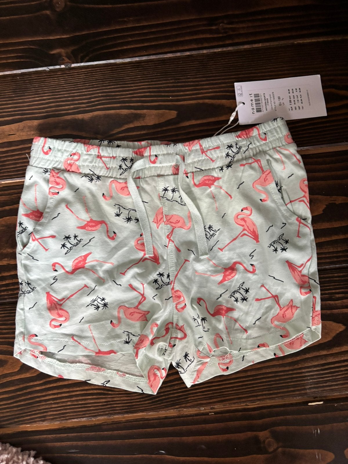 Name it flamingo korte broek maat 128, Ophalen of Verzenden, Nieuw, Meisje, Broek