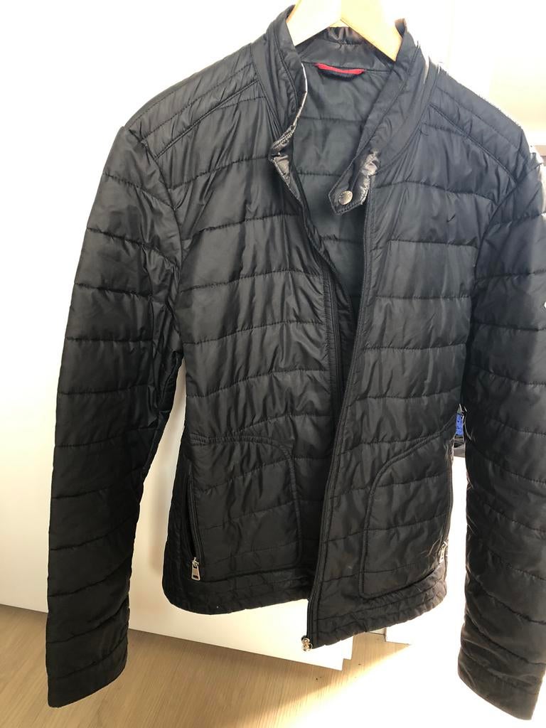 Zgan moncler jas maat L, Ophalen of Verzenden, Zo goed als nieuw, Zwart