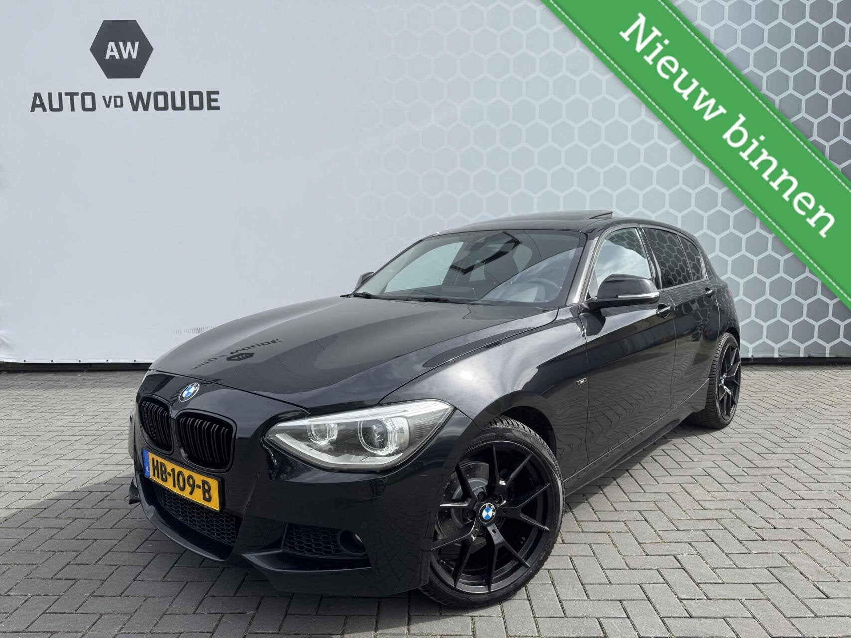 BMW 1-serie 120d High Executive Automaat Schuifdak Keyless, Auto's, Euro 5, Achterwielaandrijving, Zwart, Zwart