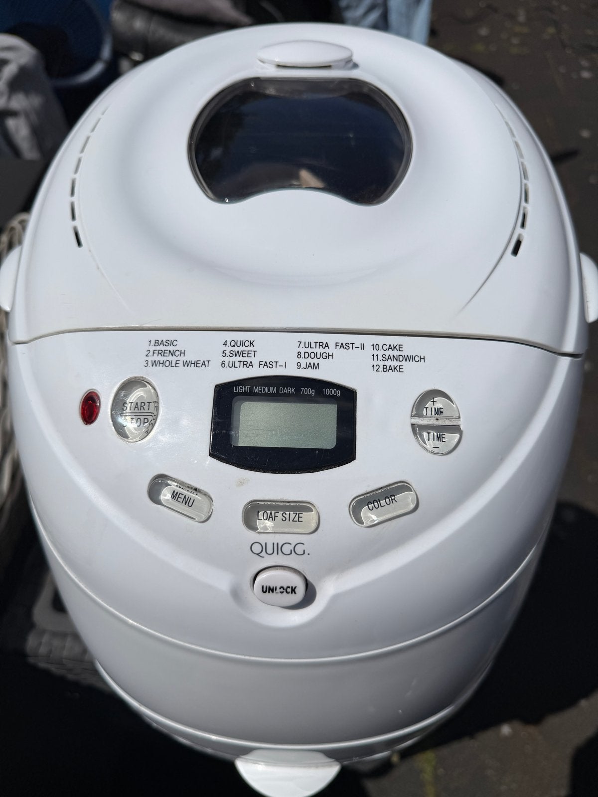 Nieuwe Quigg Broodbakmachine - Perfect voor vers brood!, Met timer, 800 tot 1200 gram deeg, Nieuw, Ophalen of Verzenden