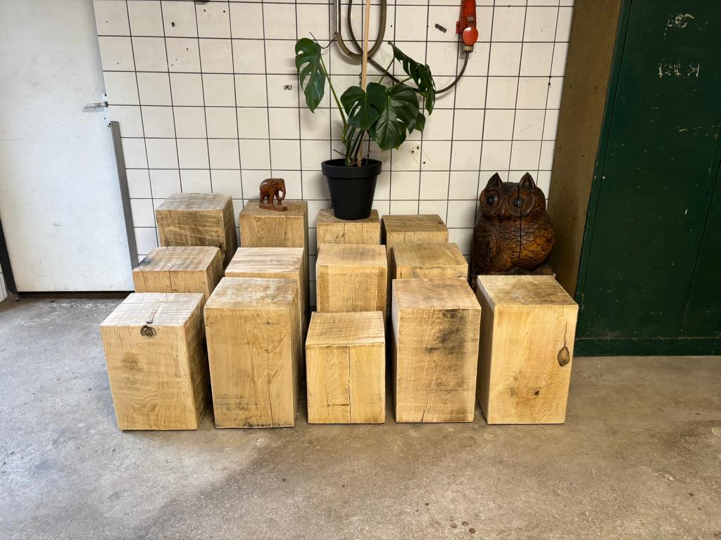 Massief eiken zuilen, Huis en Inrichting, Woonaccessoires | Zuilen en Pilaren, Ophalen, Nieuw