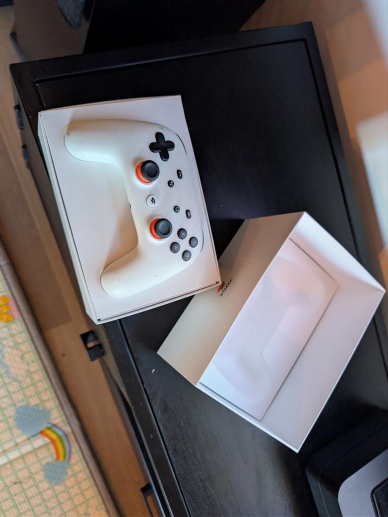 Google Stadia Controller - Wit, Spelcomputers en Games, Spelcomputers | Overige Accessoires, Google, Ophalen, Zo goed als nieuw