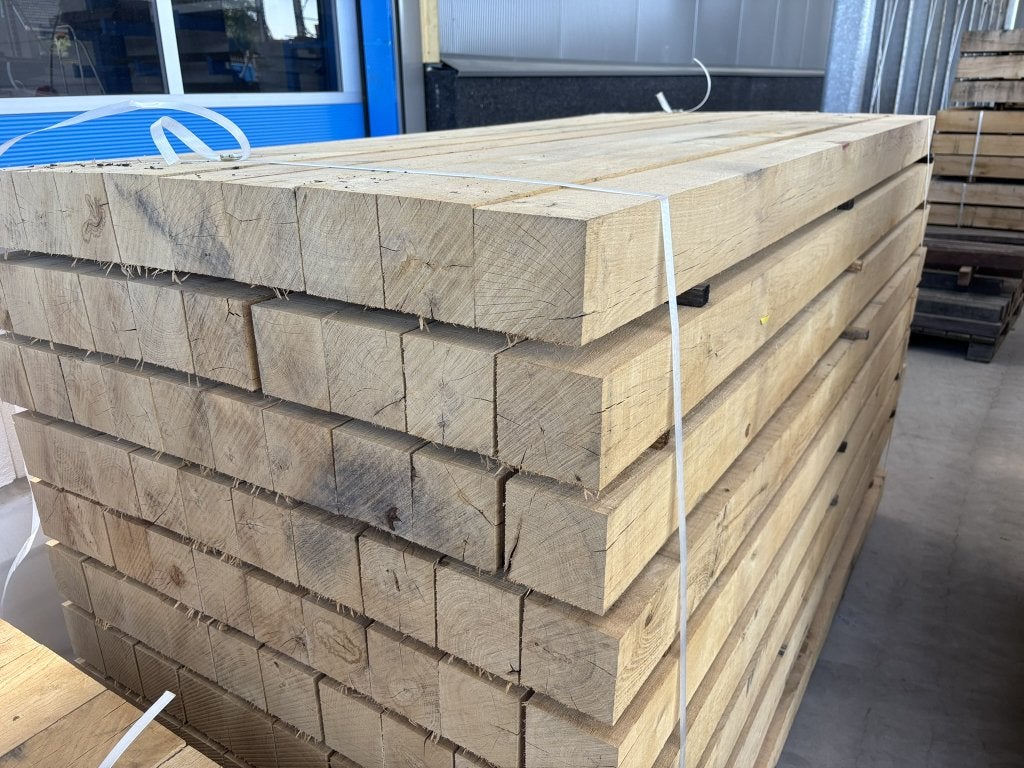 10x10 cm 100x100 mm fijnbezaagde eiken palen qp1, Ophalen, Nieuw, Palen