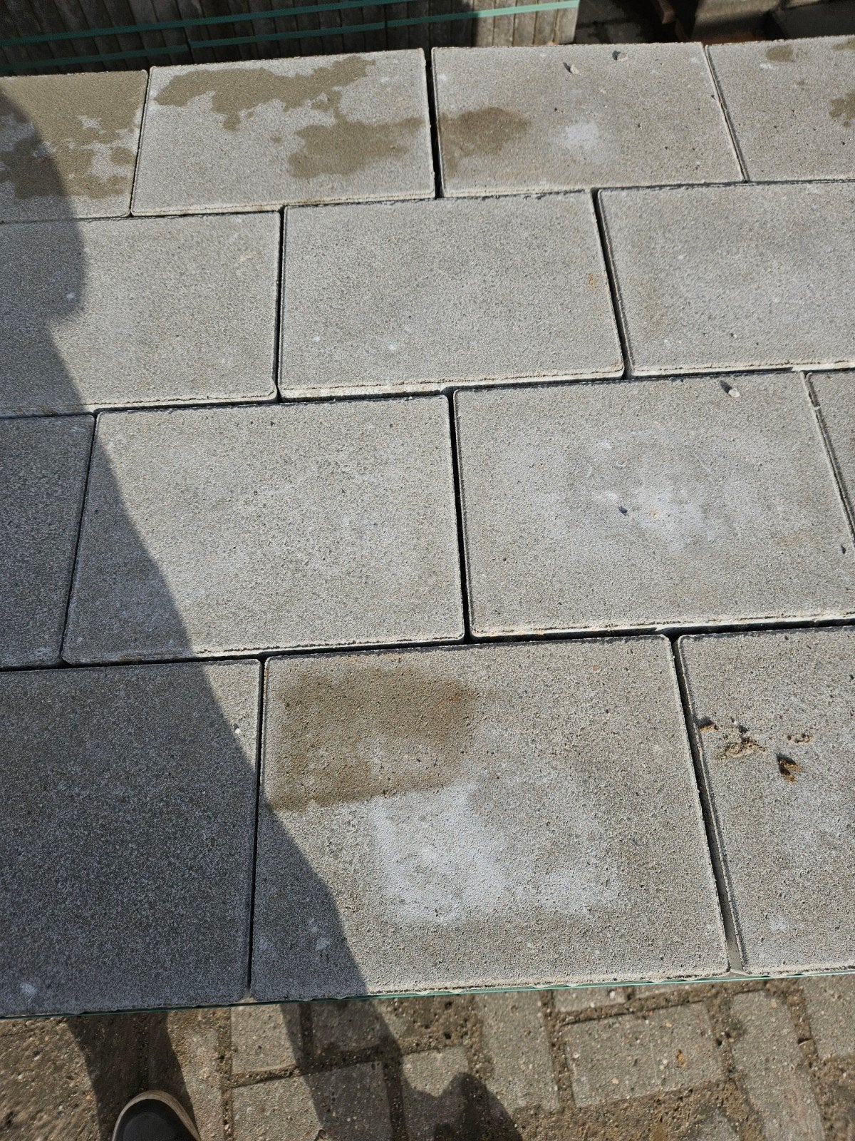 Verband steen grijs 28x20x 8 hoog, Ophalen, Beton, Terrastegels