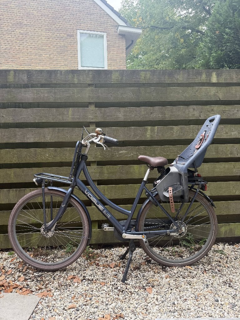 Vogue Elite damesfiets 28inch + kinderzitje + voor-achterrek, Gebruikt, Versnellingen, Trommelrem, Ophalen
