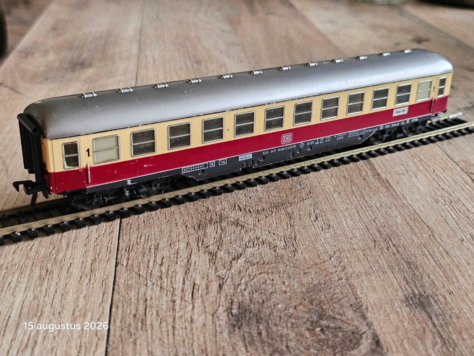 Fleischmann HO D-rijtuig - Modelspoorbaan wagon DB TEE, Gebruikt, Gelijkstroom, Fleischmann, Wagon