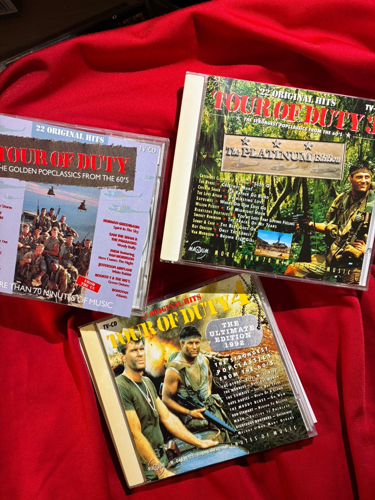 3 X CD TOUR OF DUTY 1990 -1991 - 1992, Ophalen of Verzenden, Gebruikt, Classic Rock