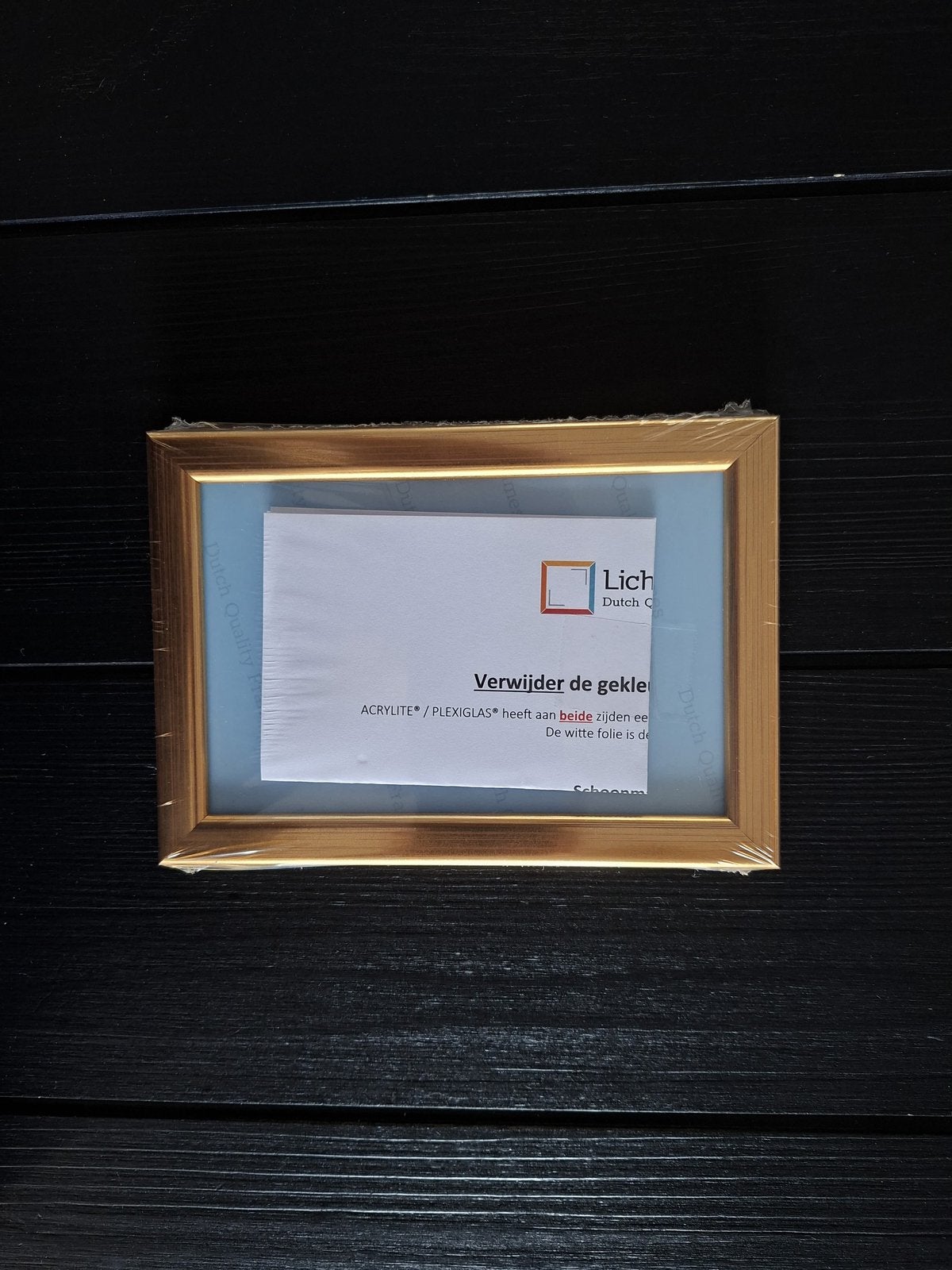 Fotolijst 10x15 Lichtendonk Goud, Ophalen, Nieuw, Standaard fotolijst, Overige kleuren