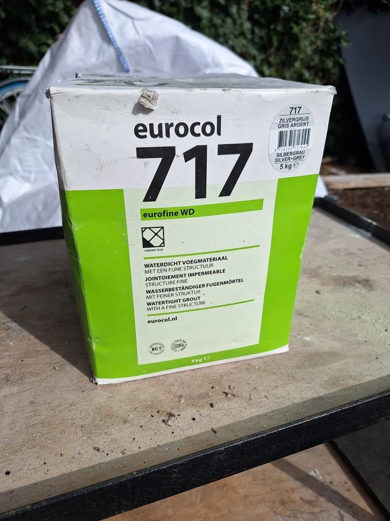 Eurocol voegmiddel 3 stuks, zilvergrijs en grijs, Doe-het-zelf en Verbouw, Tegels, Nieuw, Overige typen, Ophalen of Verzenden