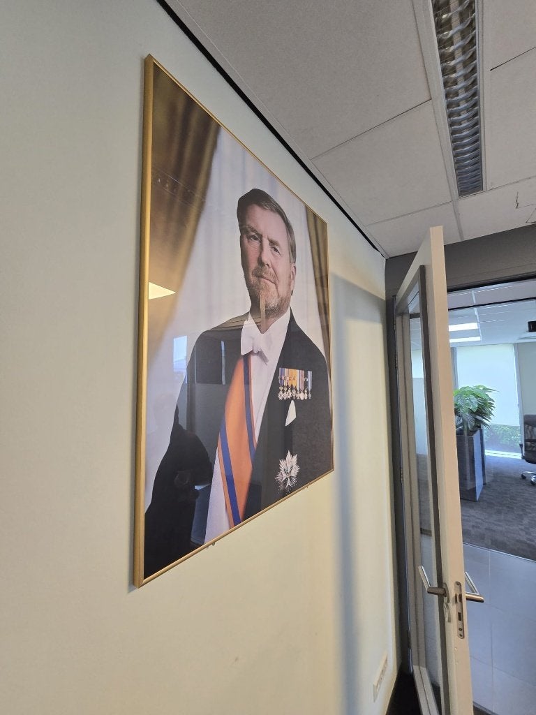Officieel Staatsporret Koning Willem-Alexander 80 x 100cm, Ophalen, Foto, Fotografie