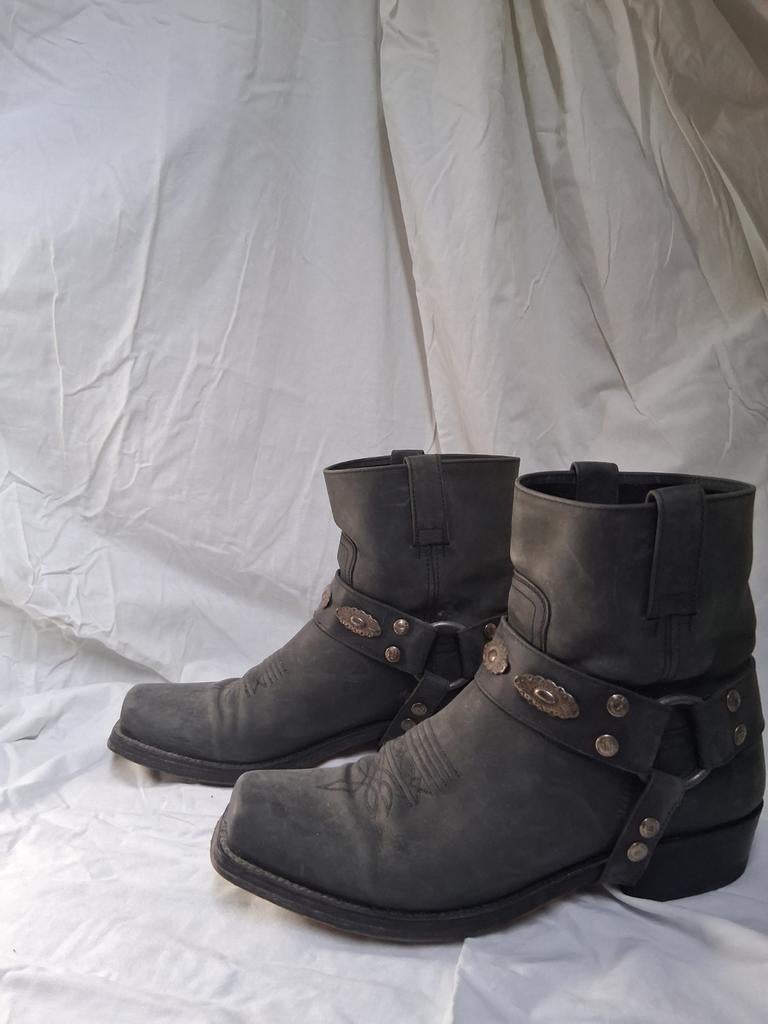 Antraciet Sendra cowboylaarzen enkellaarsjes maat 42, Sendra, Lage of Enkellaarzen, Ophalen of Verzenden, Zo goed als nieuw