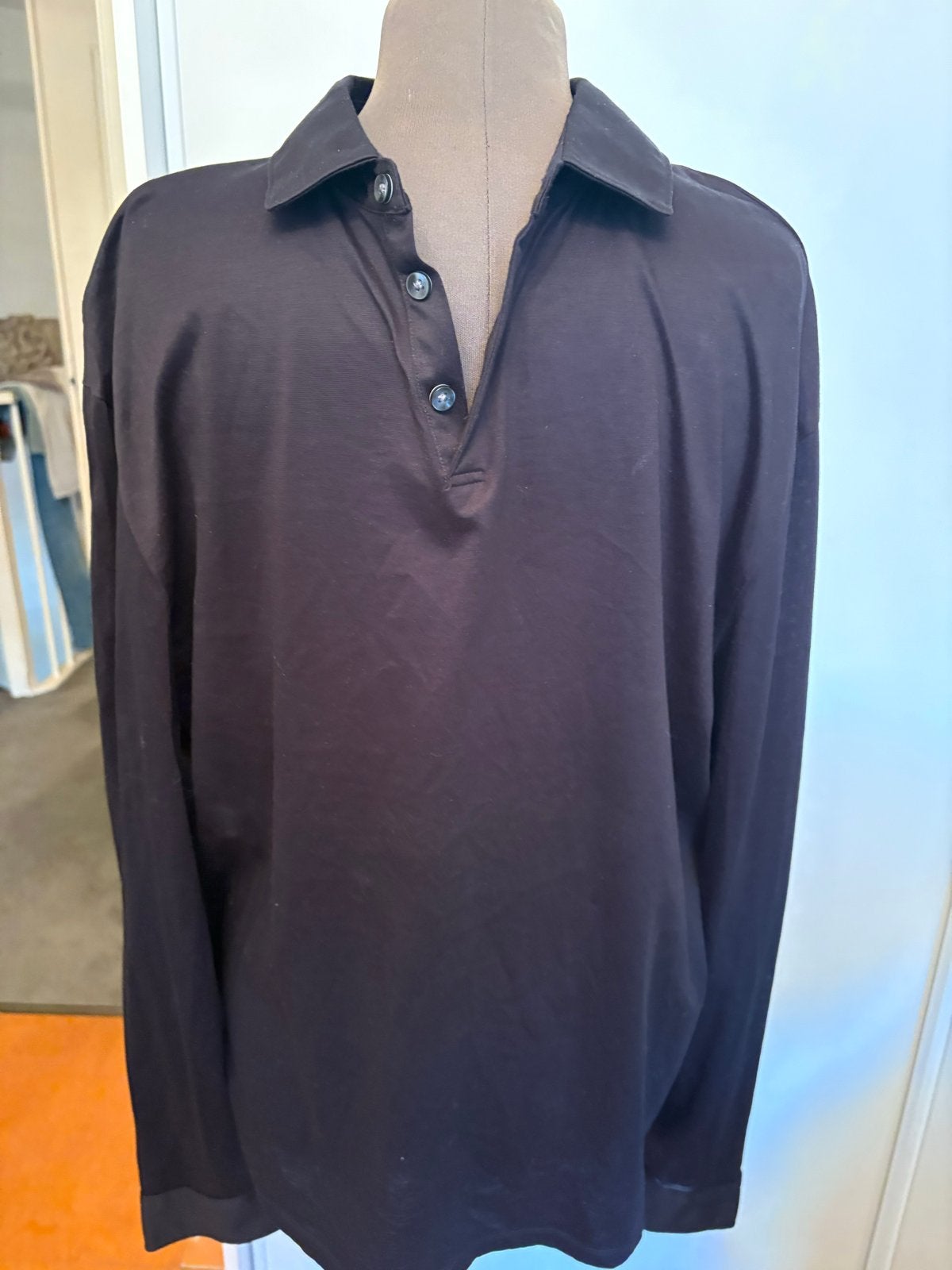 Boggi Heren Hemd - Zwart Katoen - Maat XL, Ophalen of Verzenden, Zo goed als nieuw, Zwart, Halswijdte 43/44 (XL)
