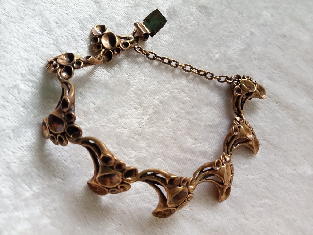 Mooi Finse Armband van Brons - Bekertjes mos, Verzenden, Brons, Ring