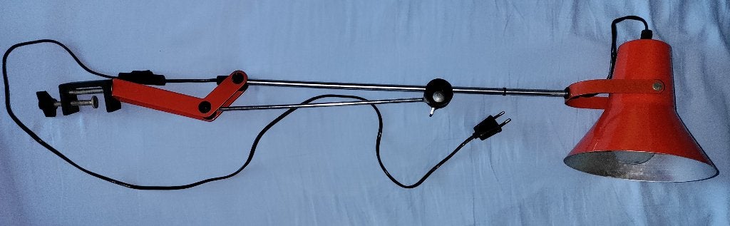 een vintage IKEA bureaulamp, Ophalen, Zo goed als nieuw, 75 cm of meer, Metaal