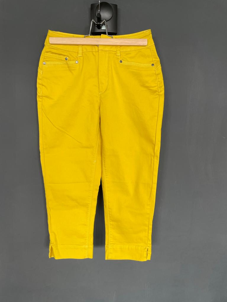 Capri jeans, Kleding | Dames, Geel, Nieuw, Ophalen of Verzenden, Driekwart