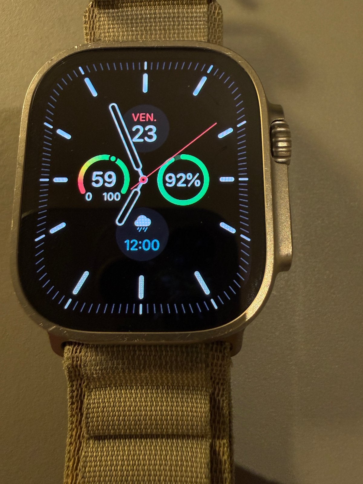 Apple watch Ultra 2 - Titanium, Stappen, IOS, Ophalen of Verzenden, Zo goed als nieuw