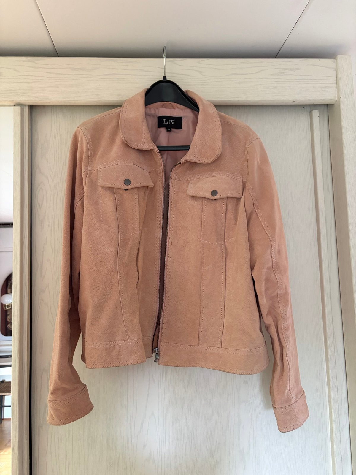 LIV Suède leren Jasje, Ophalen of Verzenden, Zo goed als nieuw, Maat 46/48 (XL) of groter, Roze