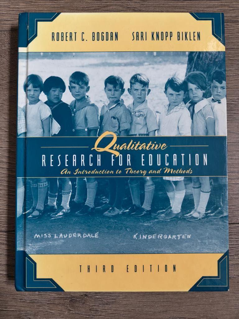 Qualitative Research for Education – Bogdan & Biklen, Ophalen of Verzenden, Beta, Zo goed als nieuw, HBO
