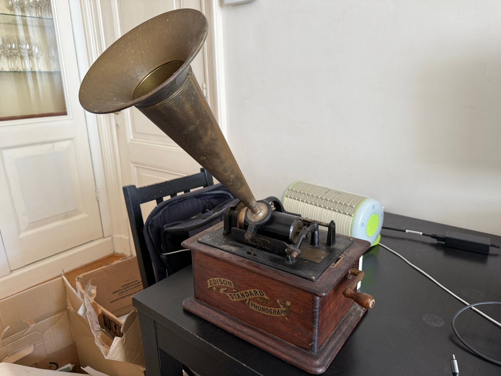 Edison Standard Fonograaf - Antieke Platenspeler, Audio, Tv en Foto, Platenspelers, Ophalen, Gebruikt, Platenspeler, Overige merken