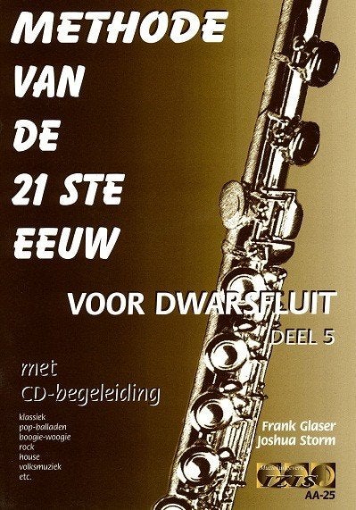 'methode van de 21 ste eeuw (21e) eeuw dwarsfluit -deel 5, Overige genres, Les of Cursus, Dwarsfluit of Piccolo, Ophalen of Verzenden