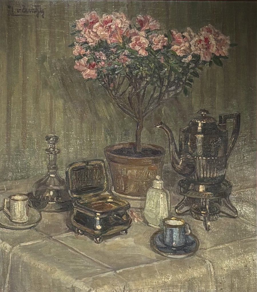247. Olieverfschilderij – stilleven, ca. 1900, Ophalen
