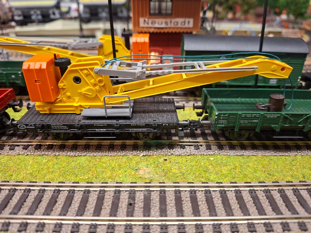 fleischmann kraan set, Treinset, Gelijkstroom, Fleischmann, Nieuw