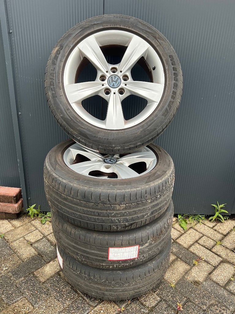originele VW Transporter velgen 18 inch+ minerva zomerbanden, Ophalen, 18 inch, Velg(en), Zomerbanden