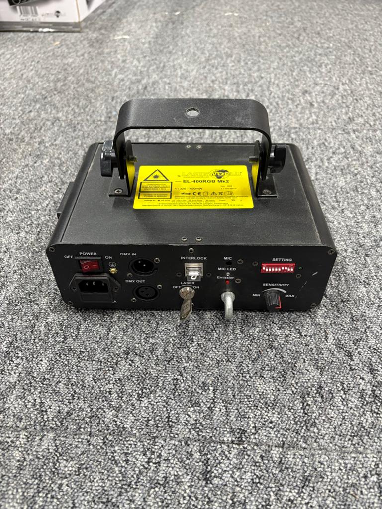 Laserworld EL-400RGB - RGB partylaser in nette staat, Ophalen of Verzenden, Licht
