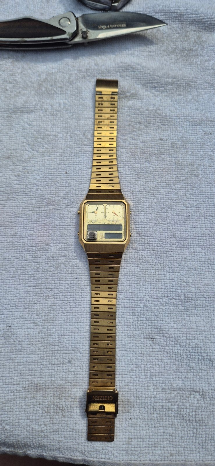 Vintage Citizen Goldkleurig Polshorloge - Gebruikt, Overige materialen, Polshorloge, Citizen, 1960 of later