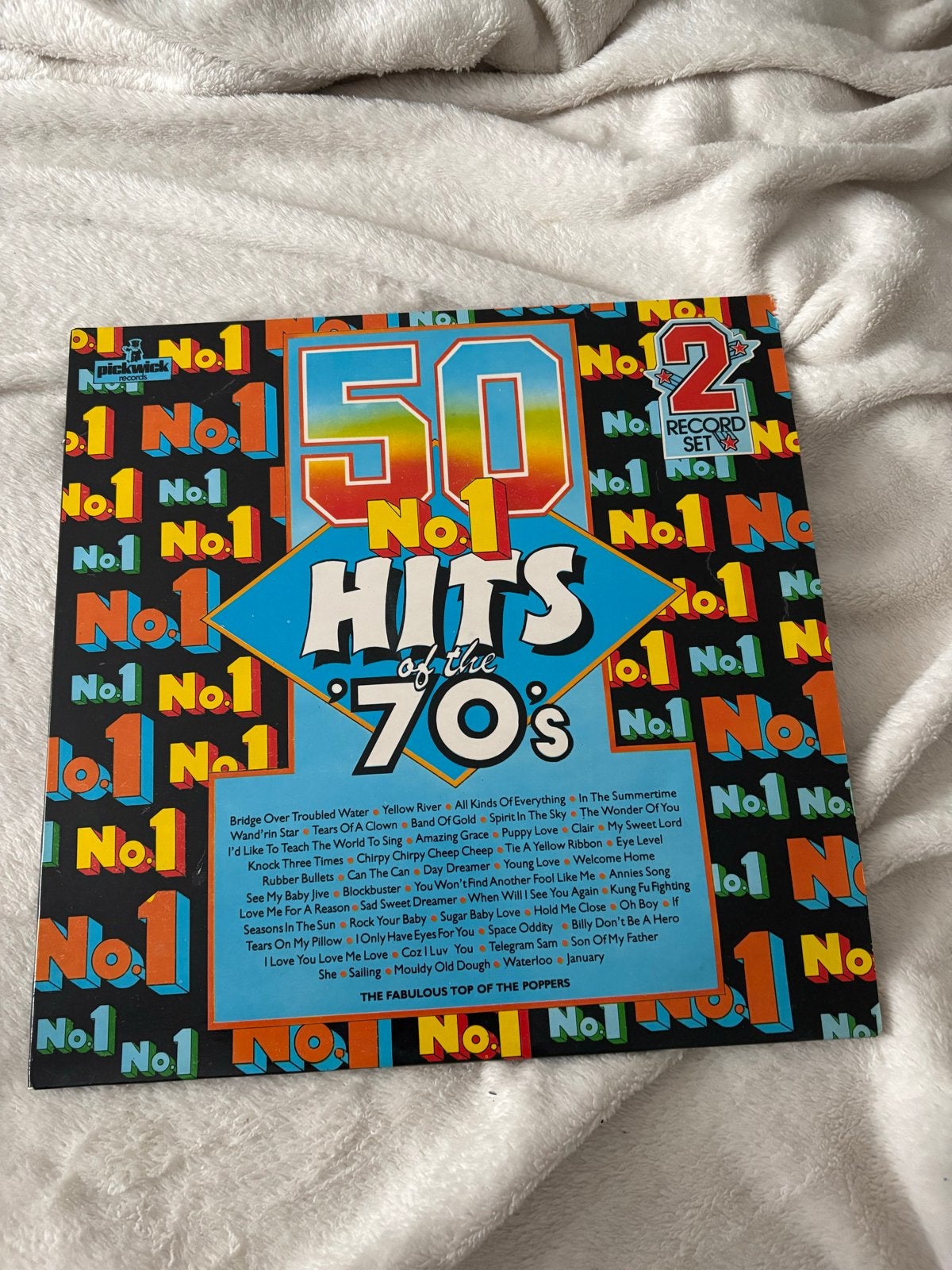 50 No. 1 Hits of the 70s - Dubbel LP Vinyl, Dubbel-LP, Ophalen of Verzenden, Gebruikt, 12 inch