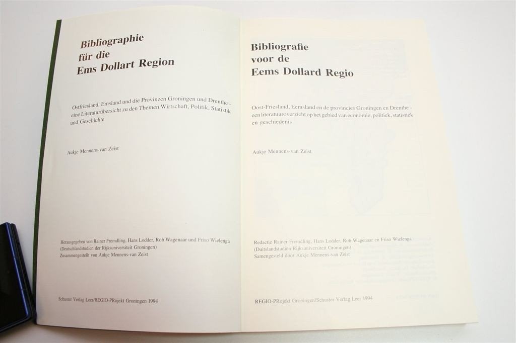 Bibliografie van de Eems Dollard Regio — Naslagwerk, Ophalen of Verzenden, Zo goed als nieuw
