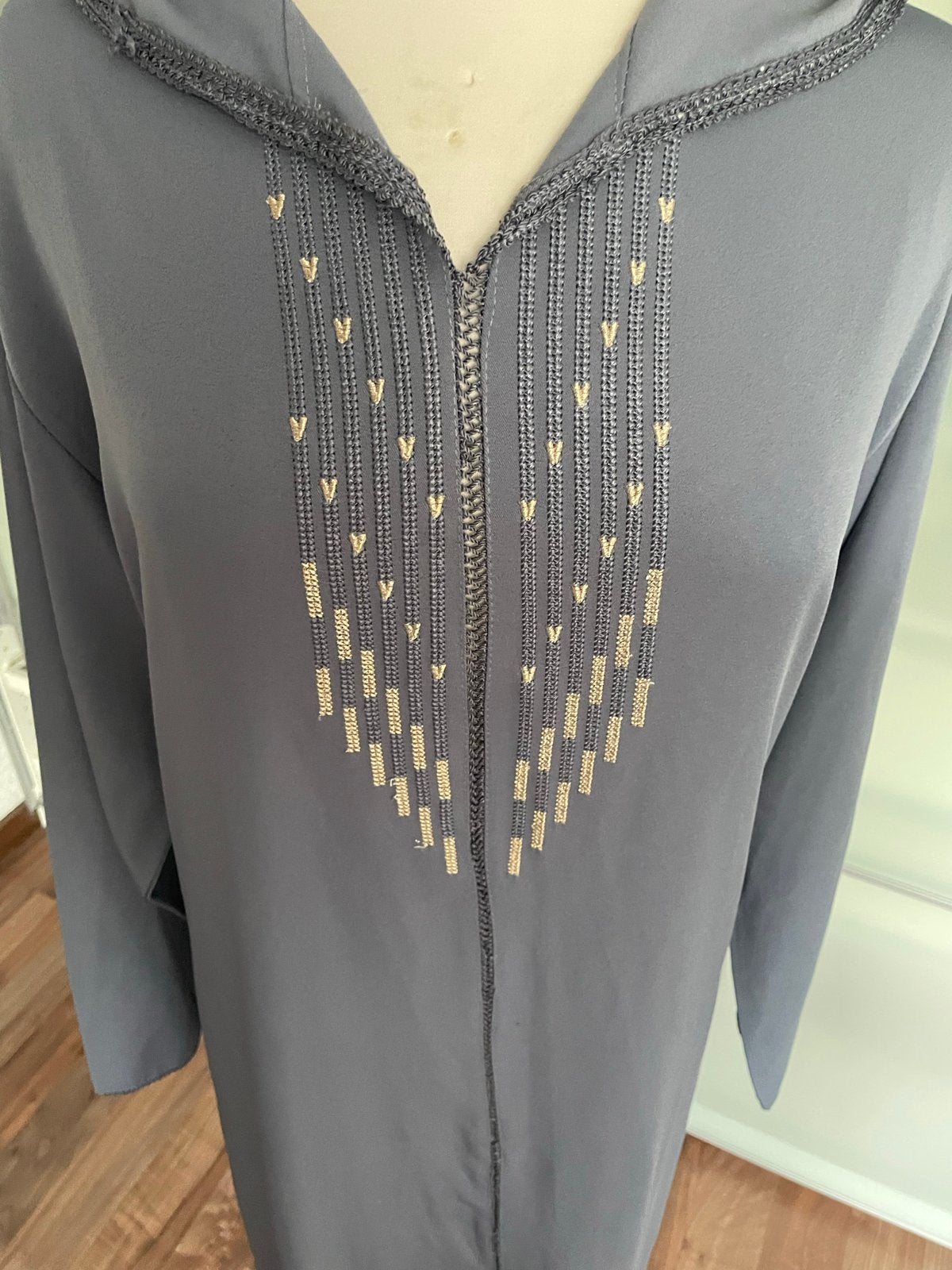 Mooie Marokkaanse jurk/jellaba/djellaba/jelaba, Kleding | Dames, Ophalen of Verzenden, Gedragen, Maat 42/44 (L), Grijs