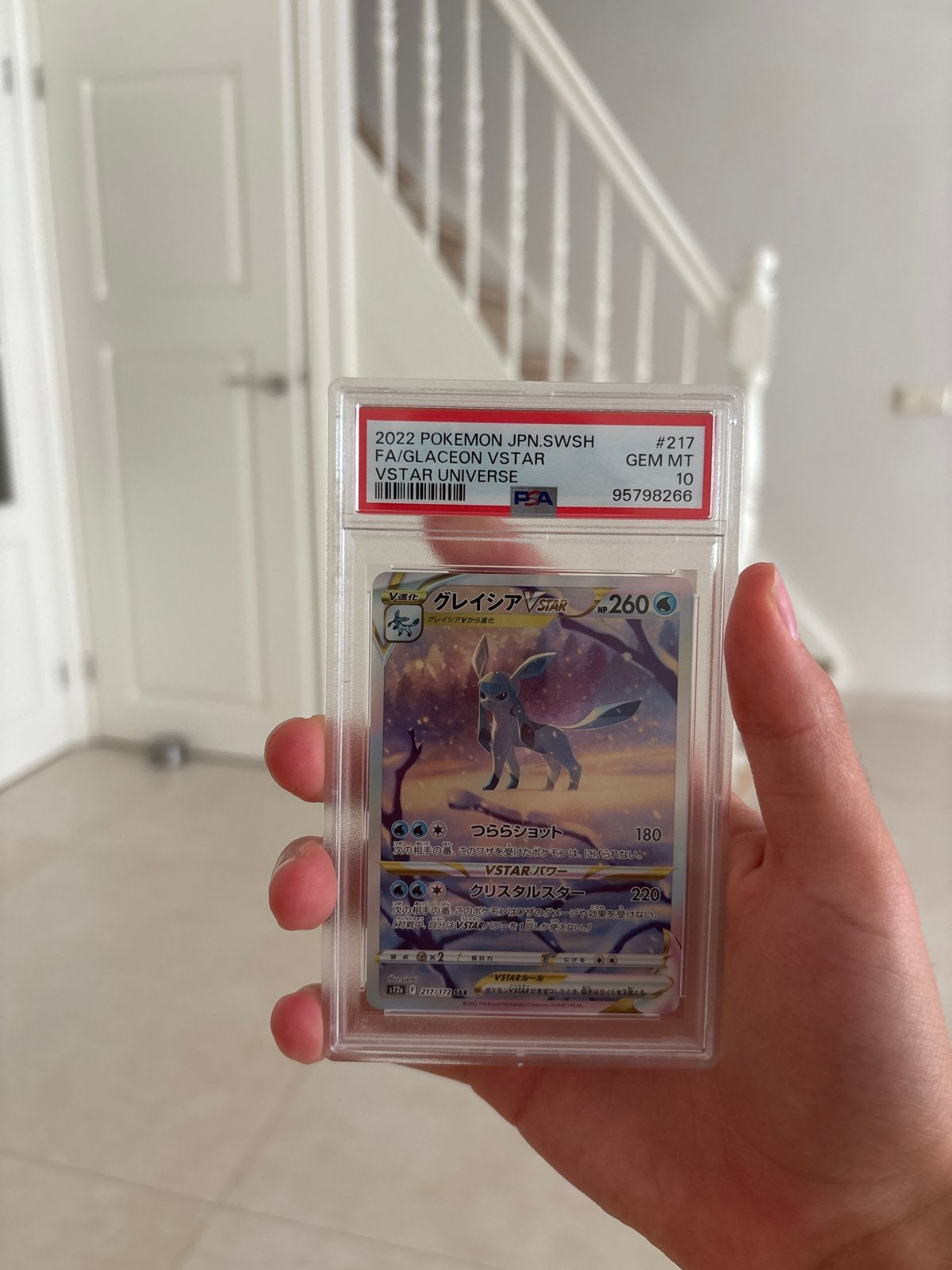 Glaceon VSTAR Japanse Crown Zenith PSA 10, Hobby en Vrije tijd, Verzamelkaartspellen | Pokémon, Ophalen of Verzenden, Zo goed als nieuw