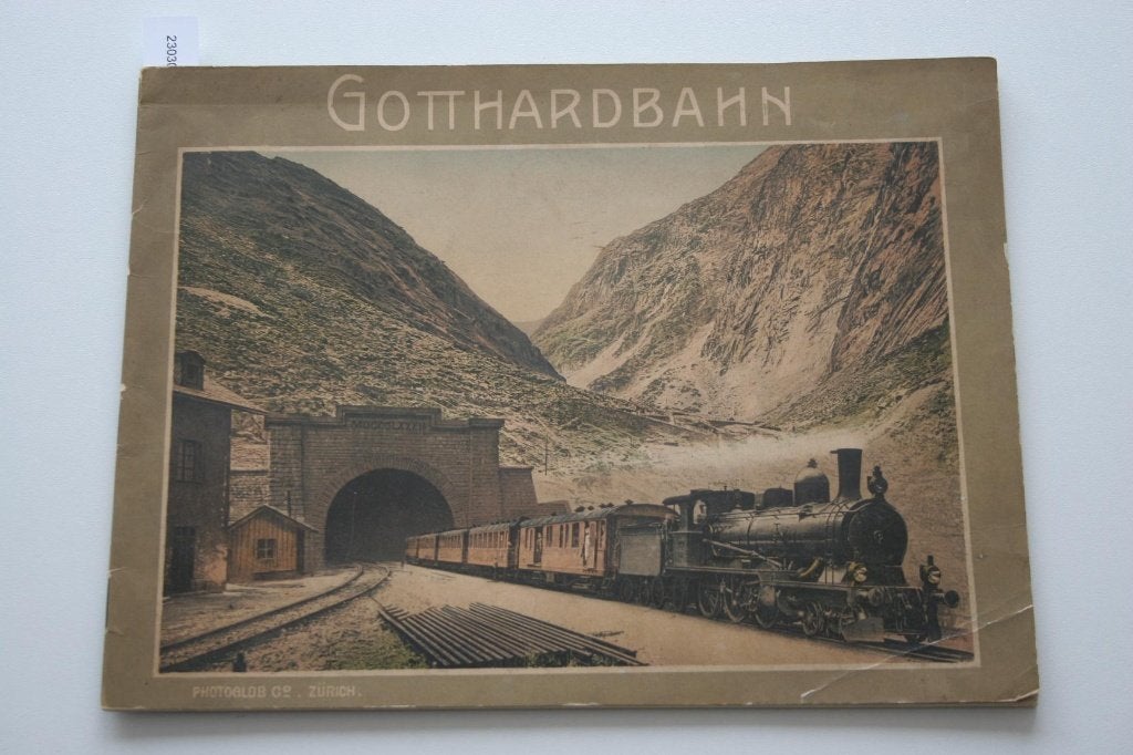 Photoglob: Gotthardbahn, Verzamelen, Ophalen of Verzenden, Gebruikt, Trein, Boek of Tijdschrift