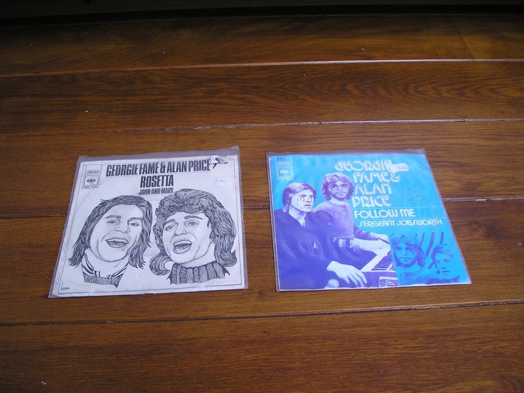 Georgie fame /alan price 2x singles, Ophalen of Verzenden, Gebruikt, 7 inch, Pop
