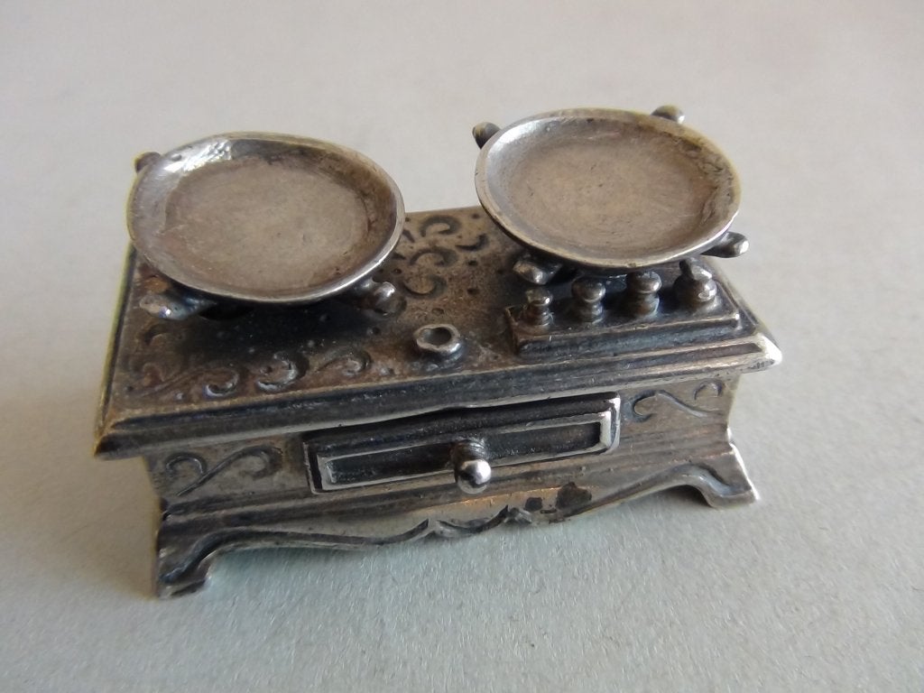 Miniatuur zilver FA5 weegschaal zilveren miniaturen, Verzenden, Zilver