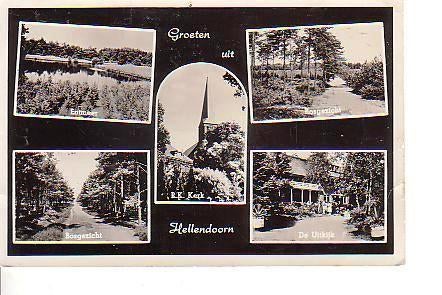 Ansichtkaart	Hellendoorn	5-luik, Verzenden, 1960 tot 1980, Gelopen, Overijssel