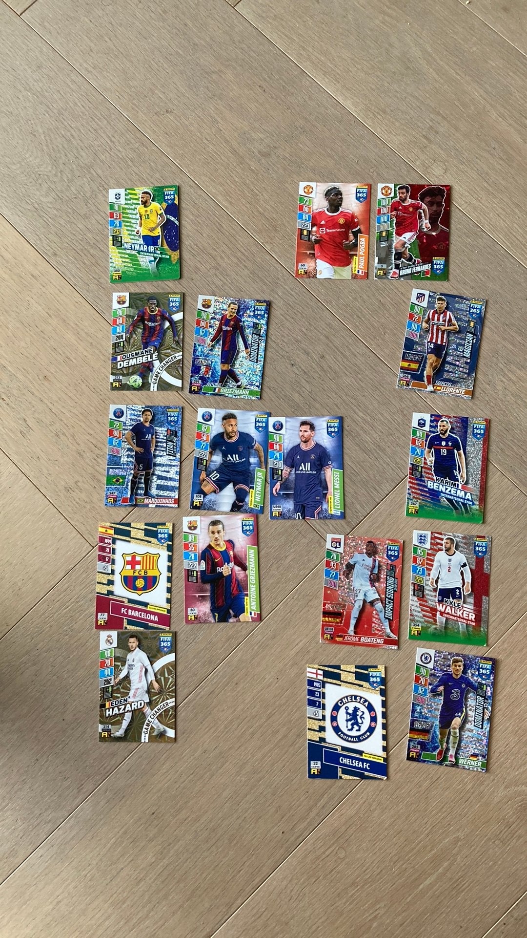 Panini FIFA 365 Adrenalyn XL Voetbalkaartjes - Diverse Spele, Ophalen of Verzenden, Gebruikt, Buitenlandse clubs, Spelerskaart