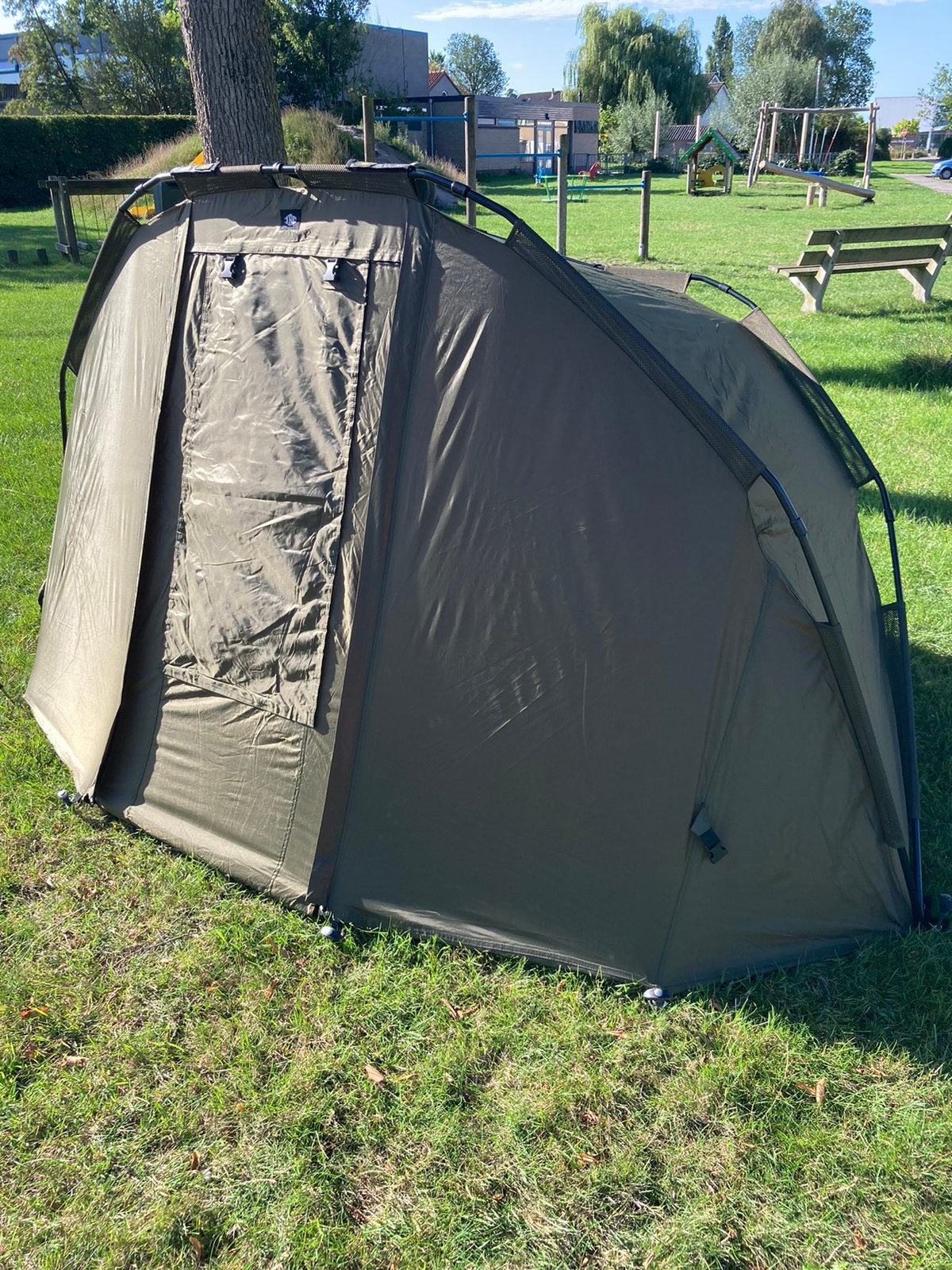 Jrc contact 1man bivvy, Ophalen, Zo goed als nieuw, Complete set