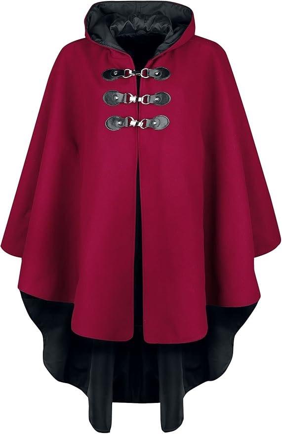 Rode  cape met muts  van Gothicana, Maat 38/40 (M), Nieuw, Ophalen of Verzenden, Emmen