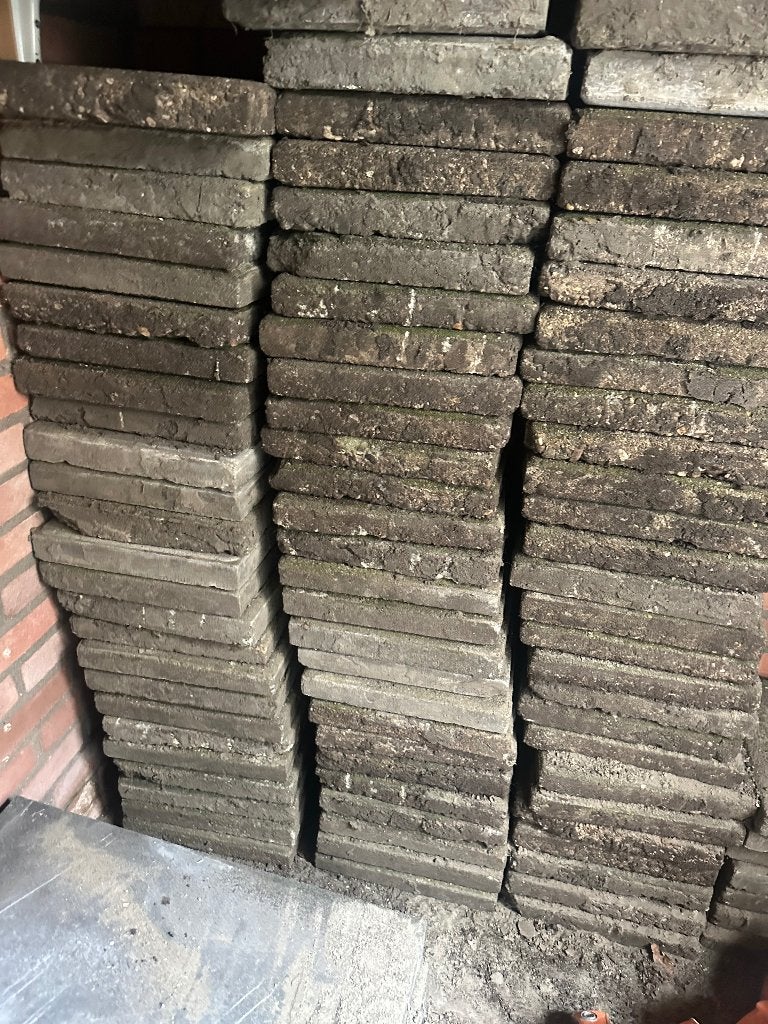 50 tegels te koop 30x30cm - Gratis, Ophalen, Gebruikt, 5 tot 10 m², Beton