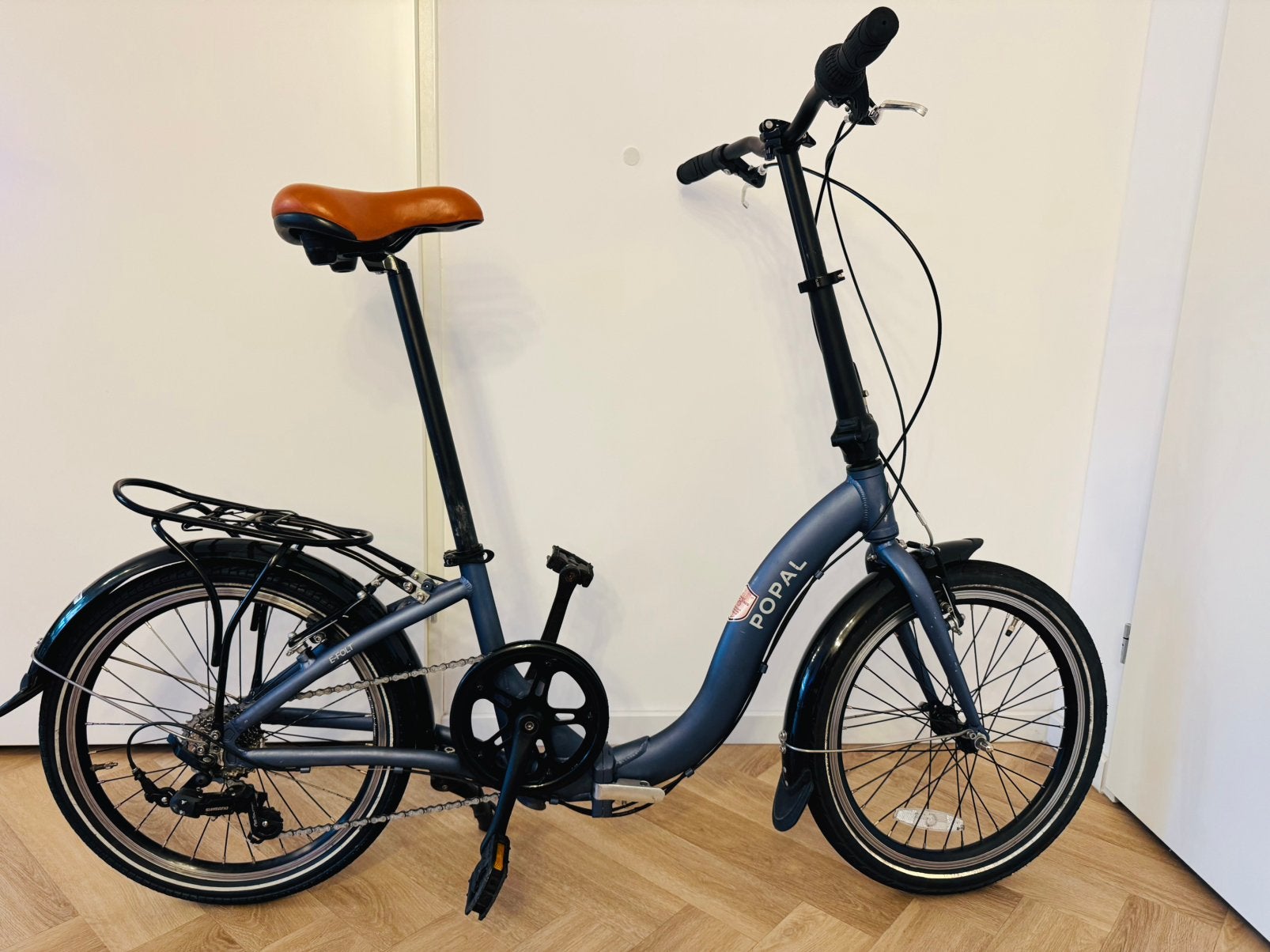 Popal vouwfiets 20 inch 6 versnellingen ekstra lage instap, Fietsen en Brommers, 20 inch of meer, Gebruikt, Velgrem, Versnellingen