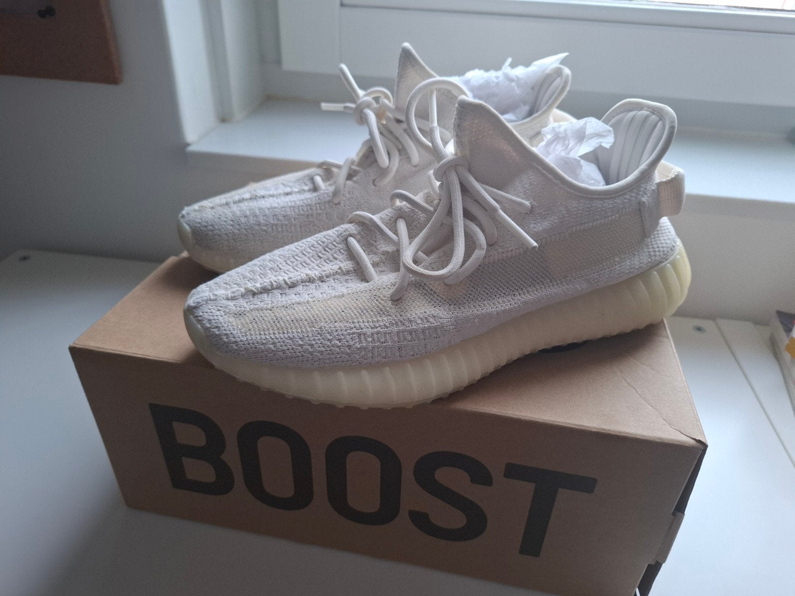 Adidas Yeezy Boost 350 V2 Cream White Maat 41⅓, Ophalen of Verzenden, Wit, Adidas Yeezy, Sneakers of Gympen