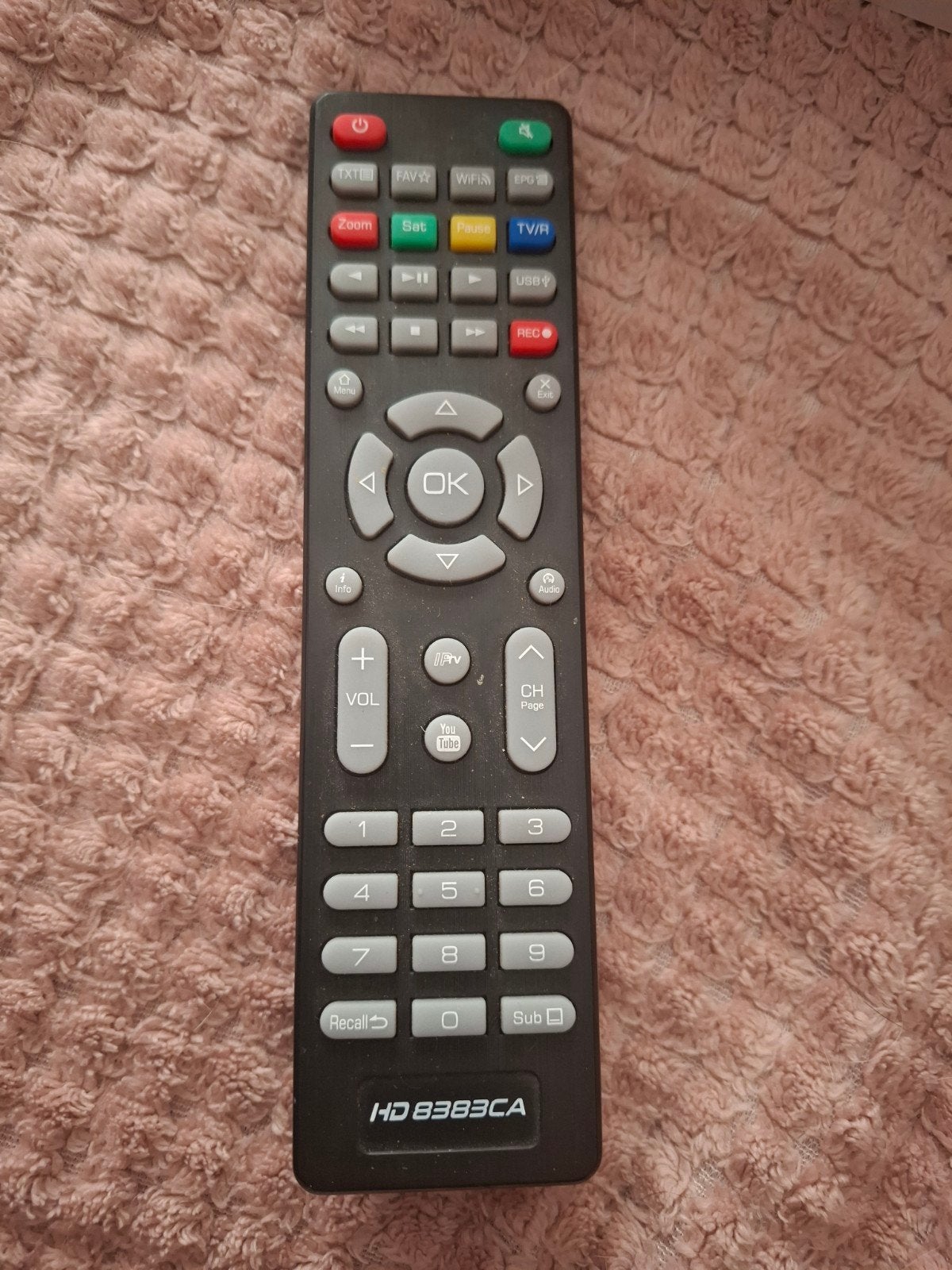 Originele Xsarius HD8383CA Afstandsbediening, Audio, Tv en Foto, Afstandsbedieningen, Zo goed als nieuw, Origineel, Mediaspeler