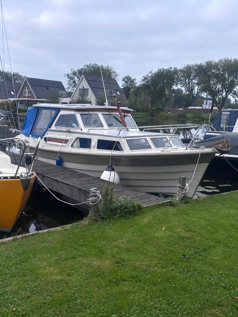 Saga 27 polyester met boegschroef en gereviseerde motor !, Watersport en Boten, Ophalen, Gebruikt, Diesel, Walstroom